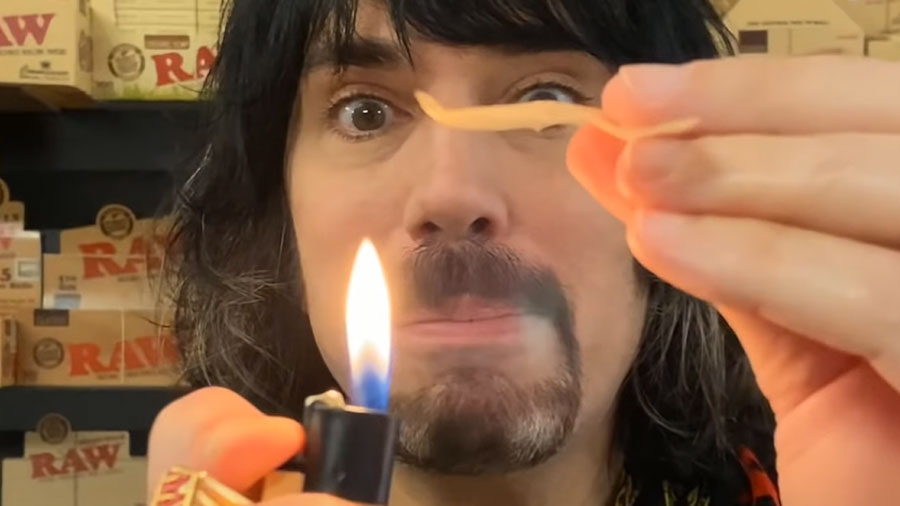 Genuine RAW paper curling when exposed to heat.