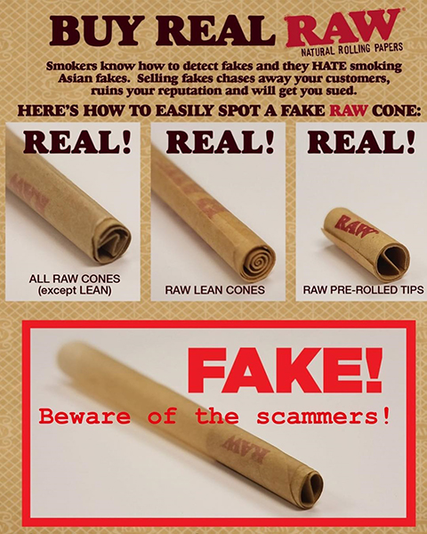 Real RAW cones using unique tip patterns.